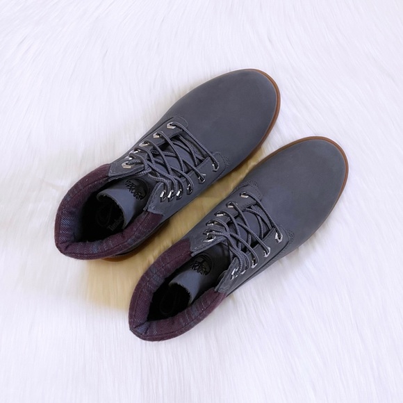 Timberland Linden Woods 6 Inch Waterproof Dark Grey Boots - Picture 3 of 7